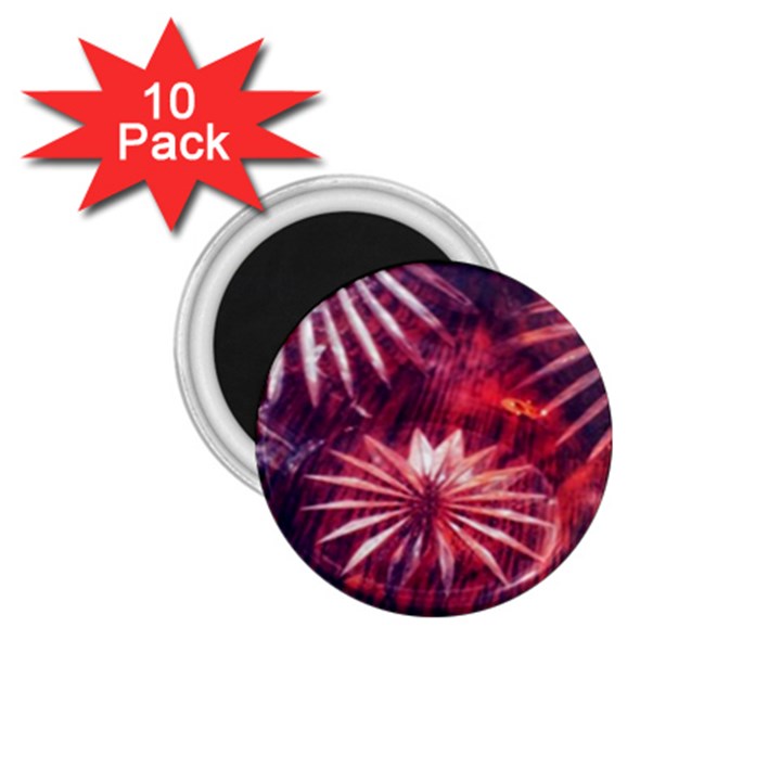 Faded Crystal Flower 1.75  Magnets (10 pack) 