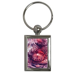 Faded Crystal Flower Key Chains (rectangle)  by okhismakingart