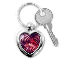 Faded Crystal Flower Key Chains (heart)  by okhismakingart