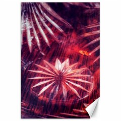 Faded Crystal Flower Canvas 20  X 30  by okhismakingart