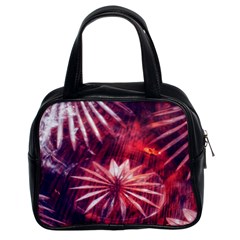 Faded Crystal Flower Classic Handbag (two Sides) by okhismakingart