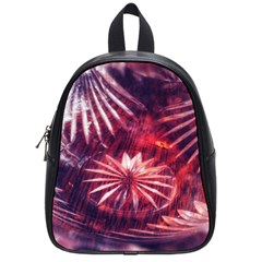 Faded Crystal Flower School Bag (small) by okhismakingart