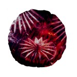 Faded Crystal Flower Standard 15  Premium Round Cushions Front