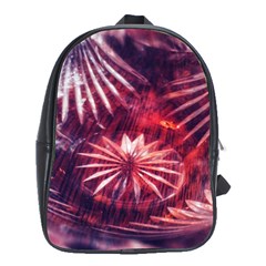 Faded Crystal Flower School Bag (xl) by okhismakingart