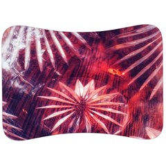 Faded Crystal Flower Velour Seat Head Rest Cushion