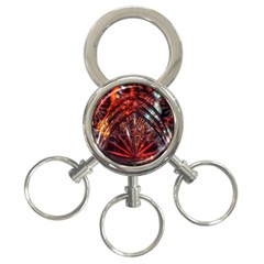 Double Crystal Daisy 3-ring Key Chains by okhismakingart