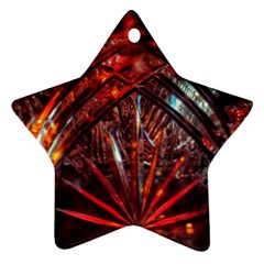 Double Crystal Daisy Star Ornament (two Sides) by okhismakingart