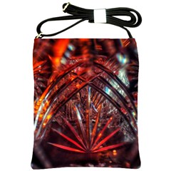 Double Crystal Daisy Shoulder Sling Bag by okhismakingart