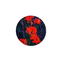 Neon Orange Butterfly Weed Golf Ball Marker (4 Pack) by okhismakingart