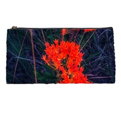 Neon Orange Butterfly Weed Pencil Cases by okhismakingart