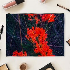 Neon Orange Butterfly Weed Cosmetic Bag (xl) by okhismakingart