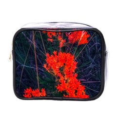 Neon Orange Butterfly Weed Mini Toiletries Bag (one Side)