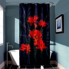 Neon Orange Butterfly Weed Shower Curtain 36  X 72  (stall)  by okhismakingart