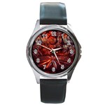 Glass Geometries  Round Metal Watch Front