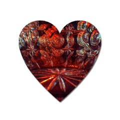 Glass Geometries  Heart Magnet by okhismakingart