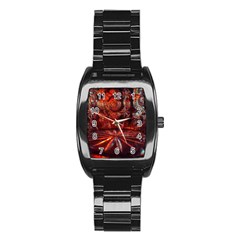 Glass Geometries  Stainless Steel Barrel Watch by okhismakingart