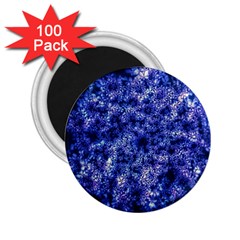 Queen Annes Lace In Blue 2 25  Magnets (100 Pack)  by okhismakingart