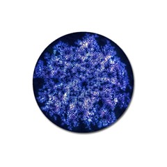 Queen Annes Lace In Blue Magnet 3  (round) by okhismakingart