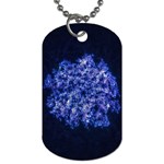 Queen Annes Lace in Blue Dog Tag (Two Sides) Front