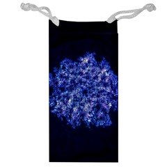 Queen Annes Lace In Blue Jewelry Bag by okhismakingart