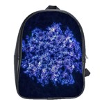 Queen Annes Lace in Blue School Bag (Large) Front