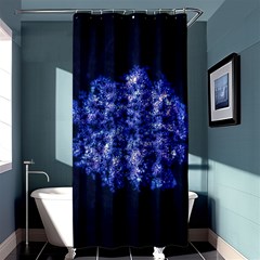 Queen Annes Lace In Blue Shower Curtain 36  X 72  (stall)  by okhismakingart