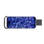 Queen Annes Lace in Blue Portable USB Flash (One Side) Front