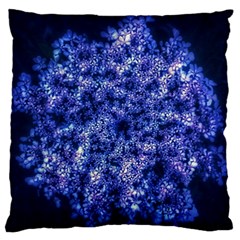 Queen Annes Lace In Blue Standard Flano Cushion Case (one Side) by okhismakingart