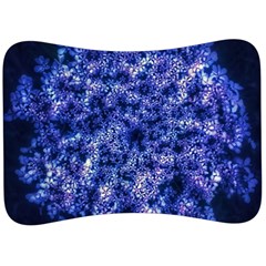 Queen Annes Lace In Blue Velour Seat Head Rest Cushion