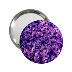 Queen Annes Lace In Purple And White 2 25  Handbag Mirrors by okhismakingart