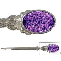 Queen Annes Lace In Purple And White Letter Opener by okhismakingart