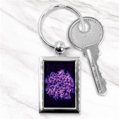 Queen Annes Lace In Purple And White Key Chains (rectangle)  by okhismakingart