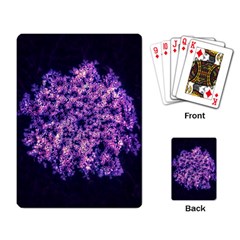 Queen Annes Lace In Purple And White Playing Cards Single Design by okhismakingart