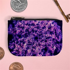 Queen Annes Lace In Purple And White Mini Coin Purse by okhismakingart