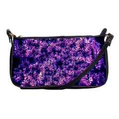 Queen Annes Lace In Purple And White Shoulder Clutch Bag by okhismakingart