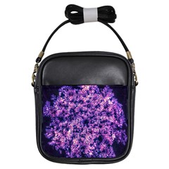 Queen Annes Lace In Purple And White Girls Sling Bag by okhismakingart