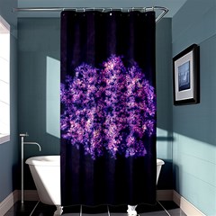 Queen Annes Lace In Purple And White Shower Curtain 36  X 72  (stall)  by okhismakingart