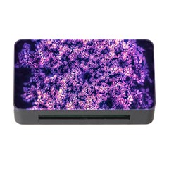 Queen Annes Lace In Purple And White Memory Card Reader With Cf by okhismakingart