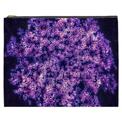 Queen Annes Lace In Purple And White Cosmetic Bag (xxxl) by okhismakingart