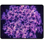 Queen Annes Lace in Purple and White Double Sided Fleece Blanket (Medium)  58.8 x47.4  Blanket Front