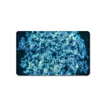 Queen Annes Lace in Neon Blue Magnet (Name Card) Front