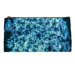 Queen Annes Lace In Neon Blue Pencil Cases by okhismakingart