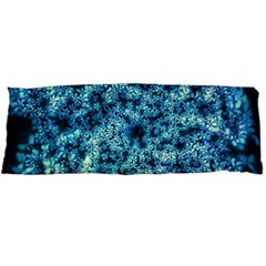 Queen Annes Lace In Neon Blue Body Pillow Case Dakimakura (two Sides) by okhismakingart