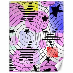 Stars And Spirals Canvas 12  X 16  by okhismakingart