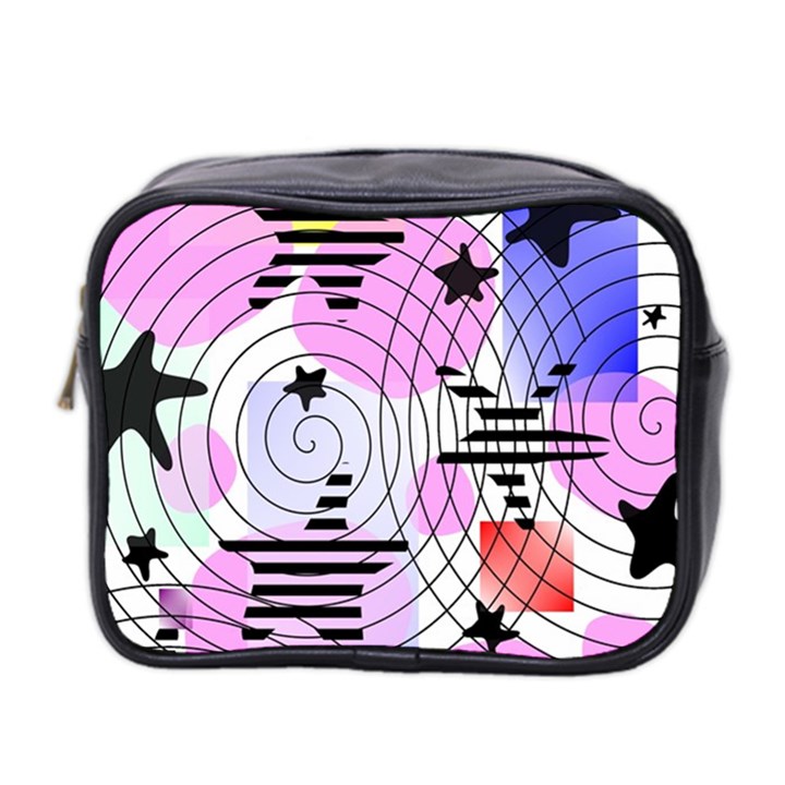 Stars and Spirals Mini Toiletries Bag (Two Sides)