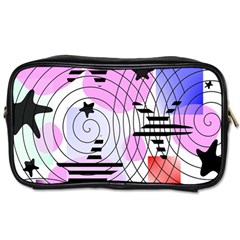 Stars And Spirals Toiletries Bag (two Sides) by okhismakingart