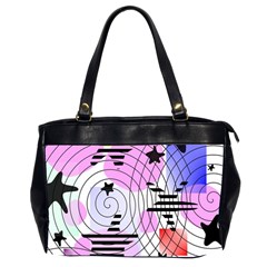 Stars And Spirals Oversize Office Handbag (2 Sides) by okhismakingart