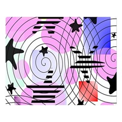 Stars And Spirals Double Sided Flano Blanket (large)  by okhismakingart