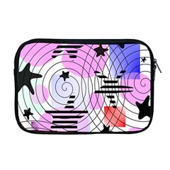 Stars And Spirals Apple Macbook Pro 17  Zipper Case by okhismakingart