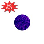 Queen Annes Lace in Blue and Purple 1  Mini Magnets (100 pack)  Front